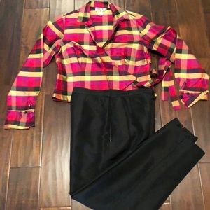 Pant Set Cocktail Dressy Holiday 6